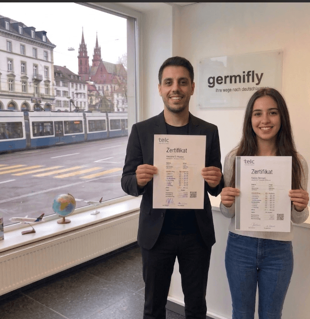 طلاب حاصلون على شهادة Telc عبر منصة Germifly